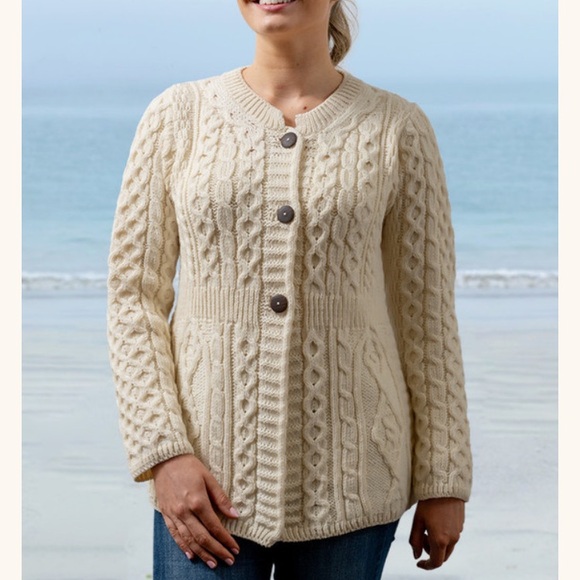 Nwot Aran Sweater Market cardigan - Picture 1 of 15